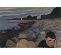 ARTXLXXBN Famous Painting Art Wall Decor Abstract Art Picture Melancholy by Edvard Munch Animal Pictures for Home Decor 60x90cm