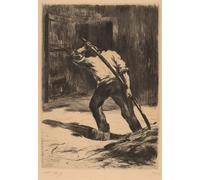ARTXLXXBN Famous Painting Art Wall Decor Abstract Art Picture on the Floor of the Barn by Lesser Ury Animal Pictures for Home Decor 60x90cm