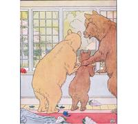 ARTXLXXBN Famous Painting Art Wall Decor Abstract Art Picture Out Jumped Golden Locks and Ran Away by Leonard Leslie Brooke Animal Pictures for Home Decor 60x90cm