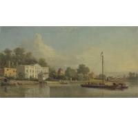ARTXLXXBN Famous Painting Art Wall Decor Abstract Art Picture Pope's Villa Twickenham by Famous Painter Animal Pictures for Home Decor 60x90cm