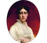 ARTXLXXBN Famous Painting Art Wall Decor Abstract Art Picture Portrait De Madame Mas by Pierre-auguste Cot Animal Pictures for Home Decor 60x90cm