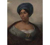 ARTXLXXBN Famous Painting Art Wall Decor Abstract Art Picture Portrait of a Woman in Aturban by Ferdinandeugene Delacroix Animal Pictures for Home Decor 60x90cm