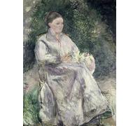 ARTXLXXBN Famous Painting Art Wall Decor Abstract Art Picture Portrait of Julie Velay Wife of the Artist by Camille Jacob Pissarro Animal Pictures for Home Decor 60x90cm