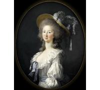 ARTXLXXBN Famous Painting Art Wall Decor Abstract Art Picture Portrait of Marie Louise of Savoy Princess of Lamballe by Elisabeth Louise Vigee Lebrun Animal Pictures for Home Decor 60x90cm