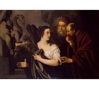 ARTXLXXBN Famous Painting Art Wall Decor Abstract Art Picture Susanna and the Elders by Peter Lely Animal Pictures for Home Decor 60x90cm