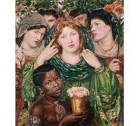 ARTXLXXBN Famous Painting Art Wall Decor Abstract Art Picture the Beloved by Dante Gabriel Charles Rossetti Animal Pictures for Home Decor 60x90cm