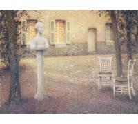 ARTXLXXBN Famous Painting Art Wall Decor Abstract Art Picture the Bust in the Garden At Twilight by Henri Eugene Augustin Le Sidaner Animal Pictures for Home Decor 60x90cm