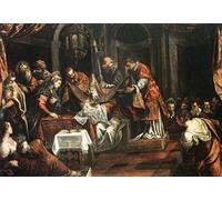 ARTXLXXBN Famous Painting Art Wall Decor Abstract Art Picture the Circumcision by Jacopo Robusti Tintoretto Animal Pictures for Home Decor 60x90cm