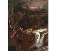 ARTXLXXBN Famous Painting Art Wall Decor Abstract Art Picture the Clove - a Storm Scene in the Catskill Mountains by Jasper Francis Cropsey Animal Pictures for Home Decor 60x90cm