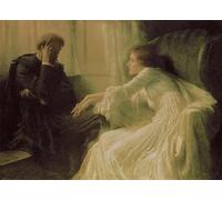 ARTXLXXBN Famous Painting Art Wall Decor Abstract Art Picture the Confession by Frank Dicksee Animal Pictures for Home Decor 60x90cm