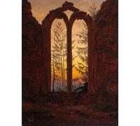 ARTXLXXBN Famous Painting Art Wall Decor Abstract Art Picture the Dreamer by Caspar David Friedrich Animal Pictures for Home Decor 60x90cm