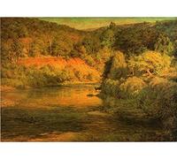 ARTXLXXBN Famous Painting Art Wall Decor Abstract Art Picture the Ebb of Day by John Ottis Animal Pictures for Home Decor 60x90cm