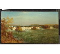 ARTXLXXBN Famous Painting Art Wall Decor Abstract Art Picture The Falls of Saint Anthony by Albert Bierstadt Animal Pictures for Home Decor 60x90cm
