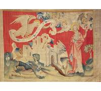 ARTXLXXBN Famous Painting Art Wall Decor Abstract Art Picture the Fourth Trumpet and Woe No. From the Apocalypse of Angers by Nicolas Bataille Animal Pictures for Home Decor 60x90cm