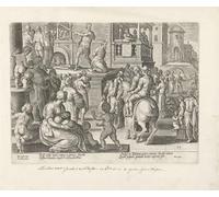 ARTXLXXBN Famous Painting Art Wall Decor Abstract Art Picture the Invention of Gunpowder and the First Casting of Bronze Cannon by Jan Van Der Straet Animal Pictures for Home Decor 60x90cm