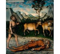 ARTXLXXBN Famous Painting Art Wall Decor Abstract Art Picture the Labors of Hercules: Hercules and the Flock of Geryon Hercules by Lucas the Elder Cranach Animal Pictures for Home Decor 60x90cm