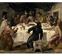 ARTXLXXBN Famous Painting Art Wall Decor Abstract Art Picture the Last Supper by El Greco Animal Pictures for Home Decor 60x90cm