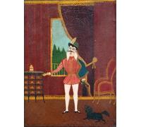 ARTXLXXBN Famous Painting Art Wall Decor Abstract Art Picture the Little Knight Don Juan by Henri Rousseau Animal Pictures for Home Decor 60x90cm