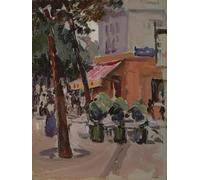 ARTXLXXBN Famous Painting Art Wall Decor Abstract Art Picture the Luxembourg Gardens by Samuel John Peploe Animal Pictures for Home Decor 60x90cm