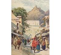 ARTXLXXBN Famous Painting Art Wall Decor Abstract Art Picture the Main Street of Alwar by Alexander Henry Hallam Murray Animal Pictures for Home Decor 60x90cm