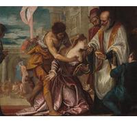 ARTXLXXBN Famous Painting Art Wall Decor Abstract Art Picture the Martyrdom and Last Communion of Saint Lucy by Paolo Veronese Animal Pictures for Home Decor 60x90cm