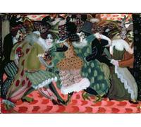 ARTXLXXBN Famous Painting Art Wall Decor Abstract Art Picture the Morte-saison in Paris by Boris Dmitrievich Grigoriev Animal Pictures for Home Decor 60x90cm