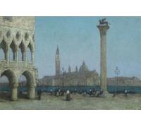 ARTXLXXBN Famous Painting Art Wall Decor Abstract Art Picture the Piazza At Twilight by Terrick Williams Animal Pictures for Home Decor 60x90cm