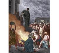 ARTXLXXBN Famous Painting Art Wall Decor Abstract Art Picture the Prediction of St Paul to Ephese Jews Who Were Engaged in Exorcism by Gustave Dore Animal Pictures for Home Decor 60x90cm