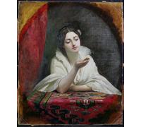 ARTXLXXBN Famous Painting Art Wall Decor Abstract Art Picture the Present by Charles Robert Leslie Animal Pictures for Home Decor 60x90cm