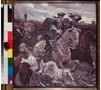 ARTXLXXBN Famous Painting Art Wall Decor Abstract Art Picture the Ride of Tsar Peter Ii and the Hereditary Princess Elisabeth by Valentin Aleksandrovich Serov Animal Pictures for Home Decor 60x90cm