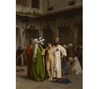 ARTXLXXBN Famous Painting Art Wall Decor Abstract Art Picture the Slave Market by Jean Leon Gerome Animal Pictures for Home Decor 60x90cm