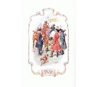 ARTXLXXBN Famous Painting Art Wall Decor Abstract Art Picture the Vicar At the Fair by Charles Edmund Brock Animal Pictures for Home Decor 60x90cm