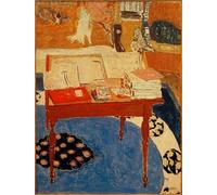 ARTXLXXBN Famous Painting Art Wall Decor Abstract Art Picture the Work Table by Pierre Bonnard Animal Pictures for Home Decor 60x90cm