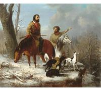 ARTXLXXBN Famous Painting Art Wall Decor Abstract Art Picture Trappers Jonathan K. Trego Animal Pictures for Home Decor 60x90cm