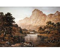 ARTXLXXBN Famous Painting Art Wall Decor Abstract Art Picture Travellers Beside a Lake in the Lake District by Glover Animal Pictures for Home Decor 60x90cm