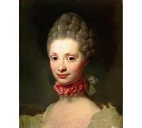 ARTXLXXBN Famous Painting Art Wall Decor Abstract Art Picture Unfinished Portrait of Marie Louise De Bourbon Parma by Anton Raphael Mengs Animal Pictures for Home Decor 60x90cm