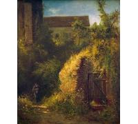 ARTXLXXBN Famous Painting Art Wall Decor Abstract Art Picture Valley Canyon with a Dairymaid by Carl Spitzweg Animal Pictures for Home Decor 60x90cm