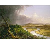 ARTXLXXBN Famous Painting Art Wall Decor Abstract Art Picture View From Mount Holyoke Northampton Massachusetts by Thomas Cole Animal Pictures for Home Decor 60x90cm