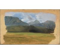 ARTXLXXBN Famous Painting Art Wall Decor Abstract Art Picture View from Ramsau against the Dachstein massif by Carl Spitzweg Animal Pictures for Home Decor 60x90cm