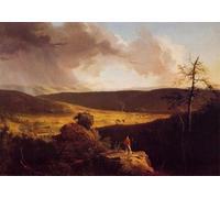 ARTXLXXBN Famous Painting Art Wall Decor Abstract Art Picture View of L'esperance on the Schoharie River by Thomas Cole Animal Pictures for Home Decor 60x90cm