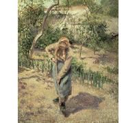 ARTXLXXBN Famous Painting Art Wall Decor Abstract Art Picture Woman Digging in an Orchard by Camille Jacob Pissarro Animal Pictures for Home Decor 60x90cm