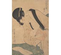 ARTXLXXBN Famous Painting Art Wall Decor Abstract Art Picture Woman Reading a Letter by Kitagawa Utamaro Animal Pictures for Home Decor 60x90cm
