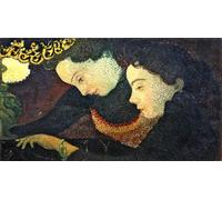 ARTXLXXBN Famous Painting Art Wall Decor Abstract Art Picture Young Girls At the Lamp or the Two Sisters Under the Lamp by Maurice Denis Animal Pictures for Home Decor 60x90cm