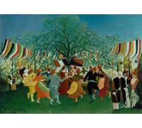 ARTXLXXBN Famous Painting Canvas Artwork Graffiti Print a Centennial of Independence by Henri J F Rousseau Portrait Canvas Image for Home Decor 60x90cm
