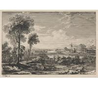 ARTXLXXBN Famous Painting Canvas Artwork Graffiti Print A Classical City by John Martins Portrait Canvas Image for Home Decor 60x90cm