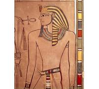 ARTXLXXBN Famous Painting Canvas Artwork Graffiti Print Amenhotep Ii with an Ankh Being Raised to His Lips by Famous Artist Portrait Canvas Image for Home Decor 60x90cm