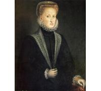 ARTXLXXBN Famous Painting Canvas Artwork Graffiti Print Anna of Austria Queen Consort of Philip Ii of Spain and Portugal by Sofonisba Anguissola Portrait Canvas Image for Home Decor 60x90cm