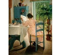 ARTXLXXBN Famous Painting Canvas Artwork Graffiti Print At Breakfast by Laurits Andersen Ring Portrait Canvas Image for Home Decor 60x90cm