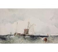 ARTXLXXBN Famous Painting Canvas Artwork Graffiti Print At the English by Richard Parkes Bonington Portrait Canvas Image for Home Decor 60x90cm