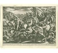 ARTXLXXBN Famous Painting Canvas Artwork Graffiti Print Attack of the Cavalry with Two Men Pierced by Spears by Antonio Tempesta Portrait Canvas Image for Home Decor 60x90cm